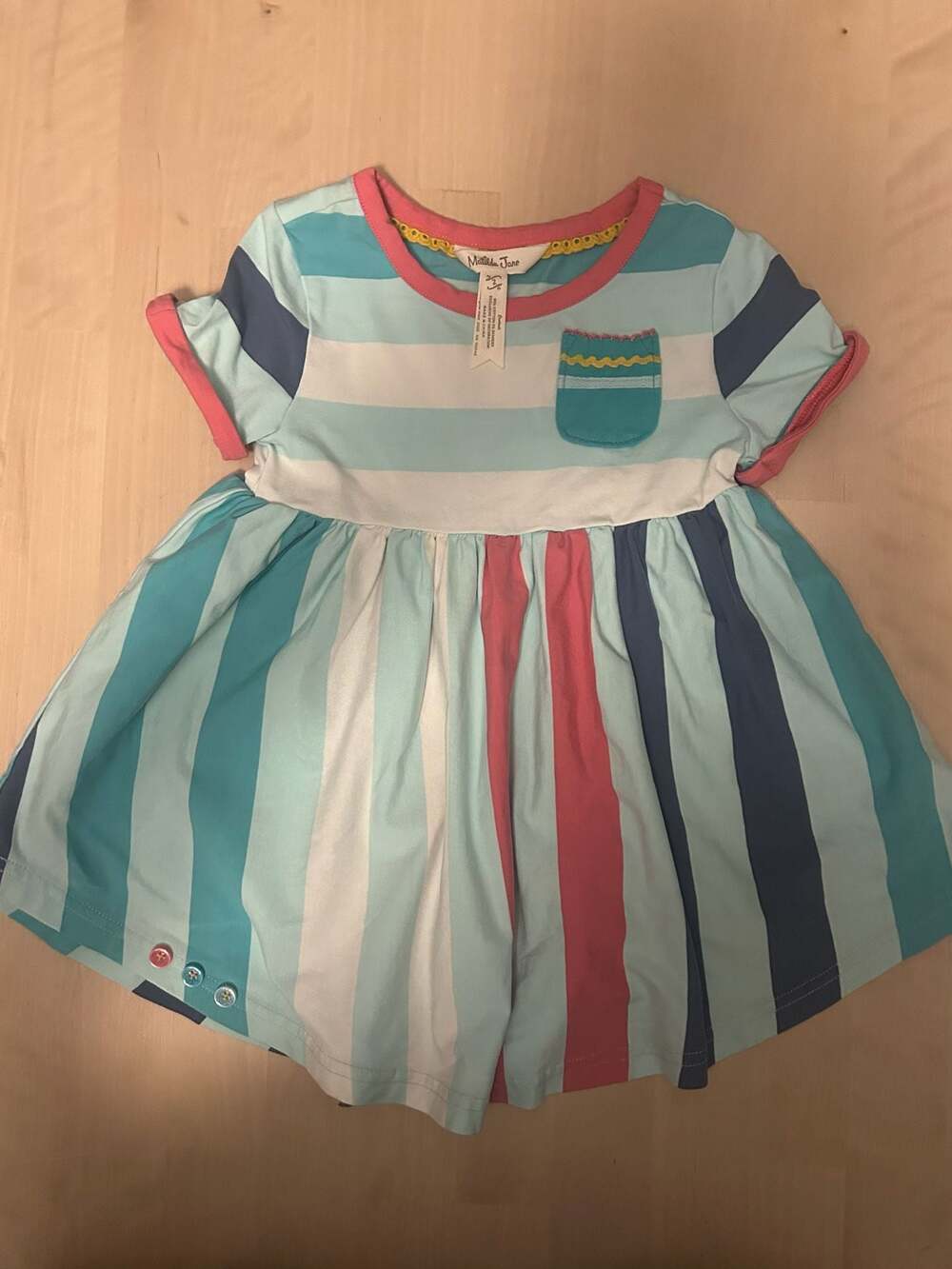 Matilda Jane Girls Striped Recess Queen Dress